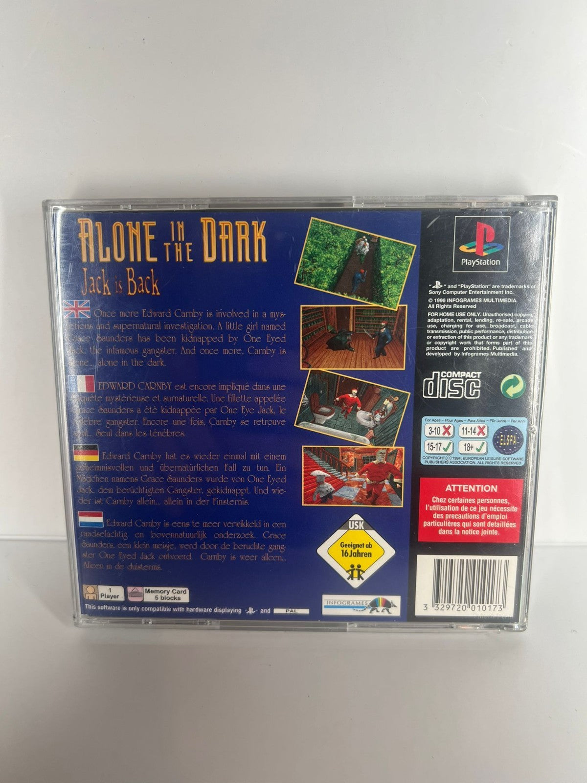 Alone in The Dark Jack is Back - PS1