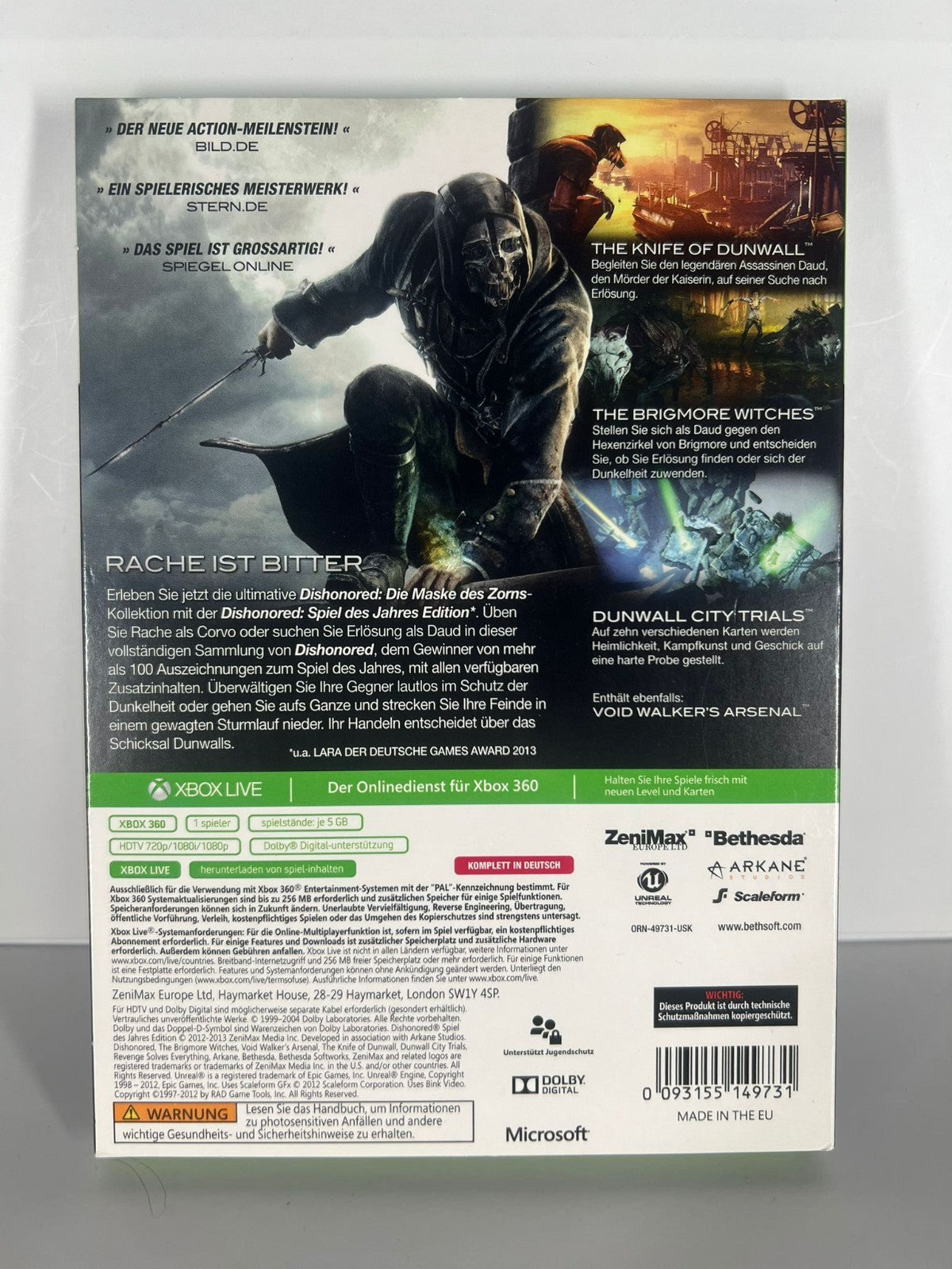 Dishonored Spiel des Jahres Edition - xbox 360