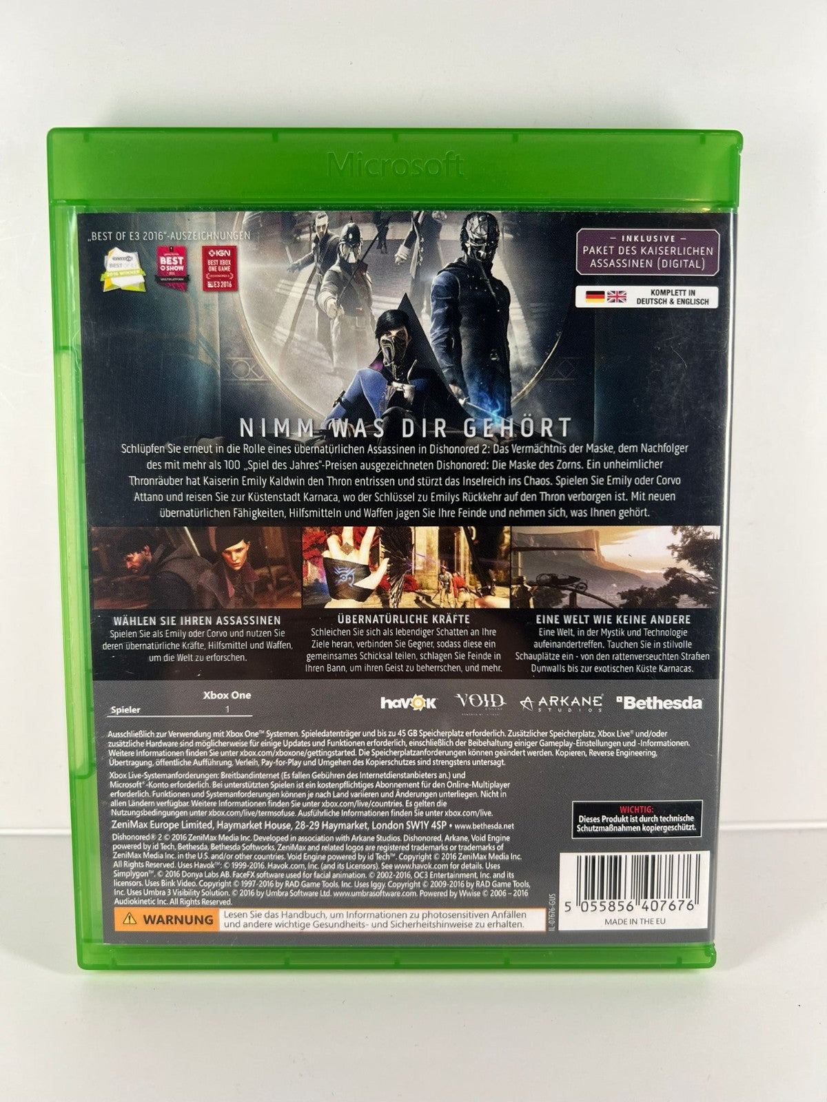 Dishonored 2 Das Vermächtnis der Maske - Xbox One