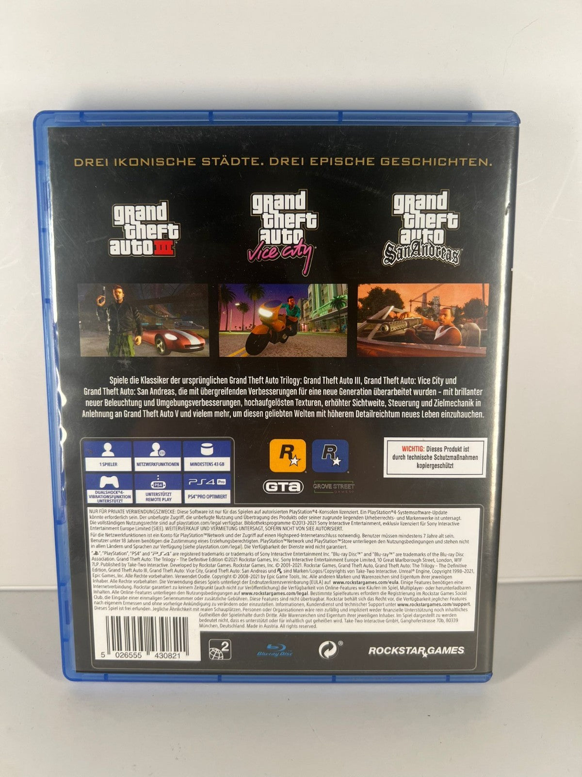 Grand Theft Auto The Trilogy The Definitive Edition - PS4