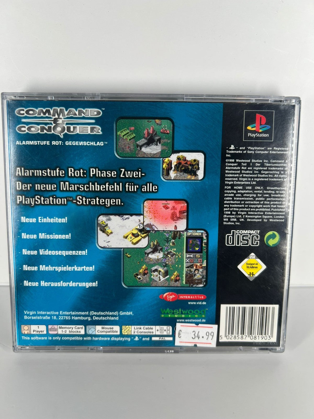 Command & Conquer Alarmstufe Rot Gegenschlag - PS1