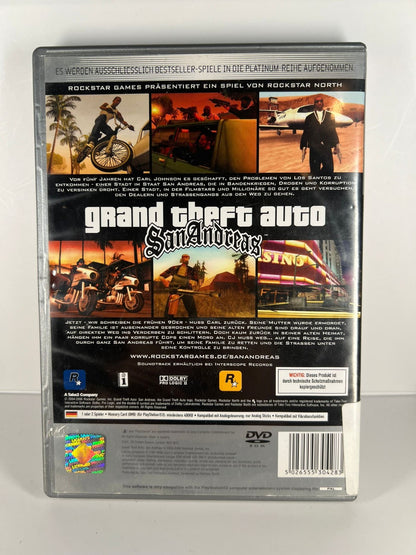 Grand Theft Auto San Andreas GTA - PS2
