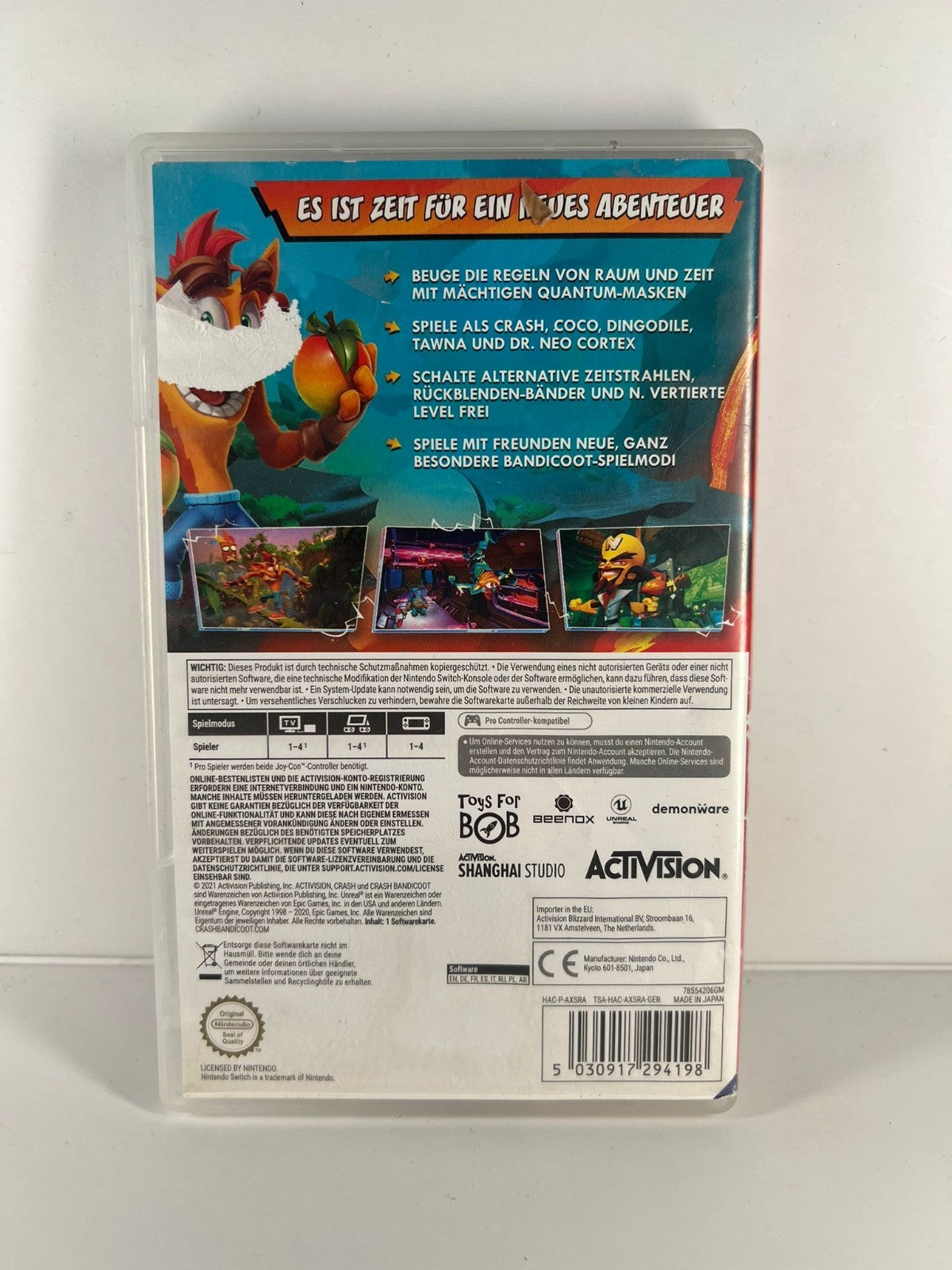 Crash Bandicoot 4 Its About Time - Nintendo Switch