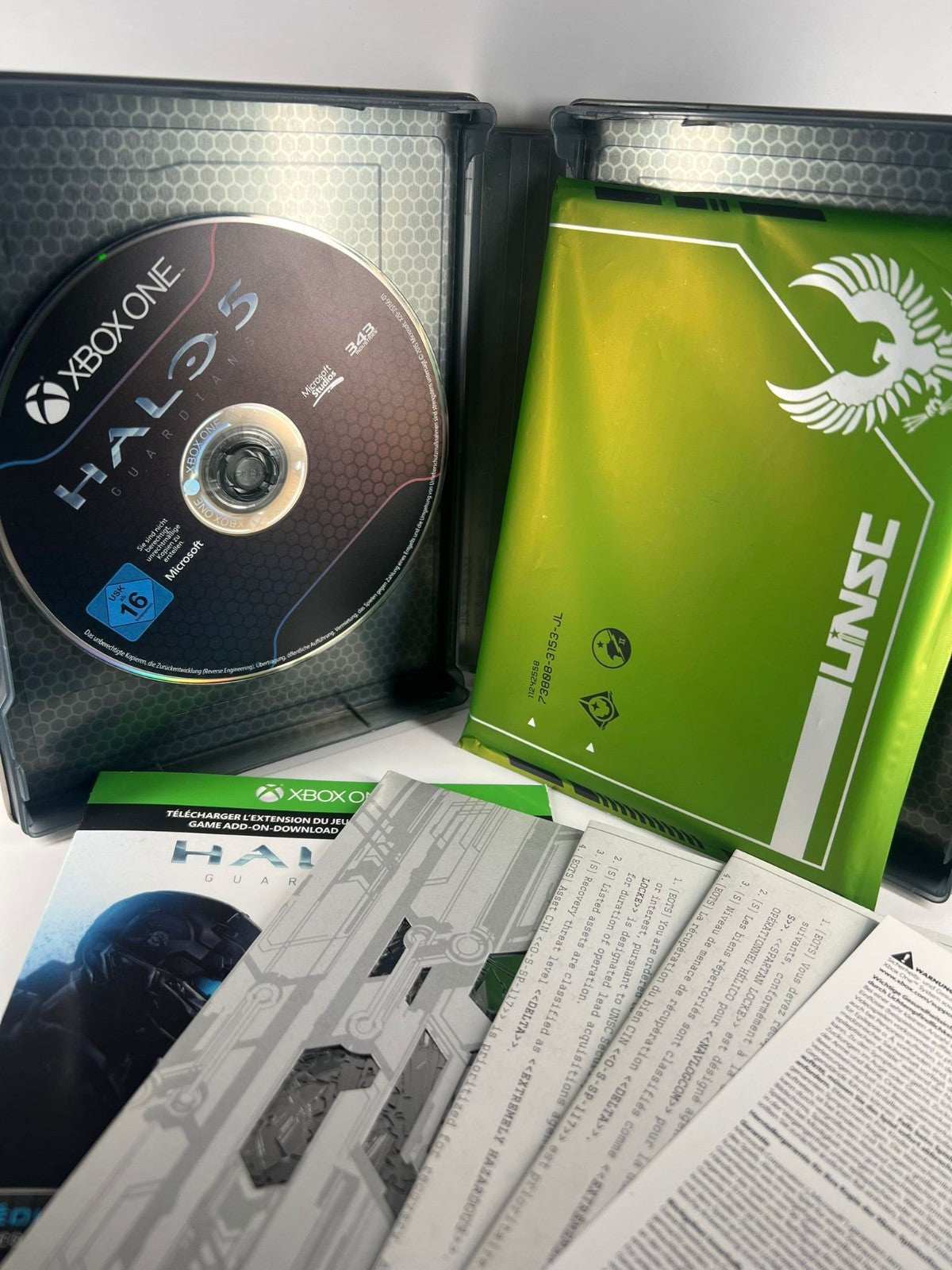 Halo 5 Guardians Limited Edition Steelbook - Xbox One VOLLSTÄNDIG CIB