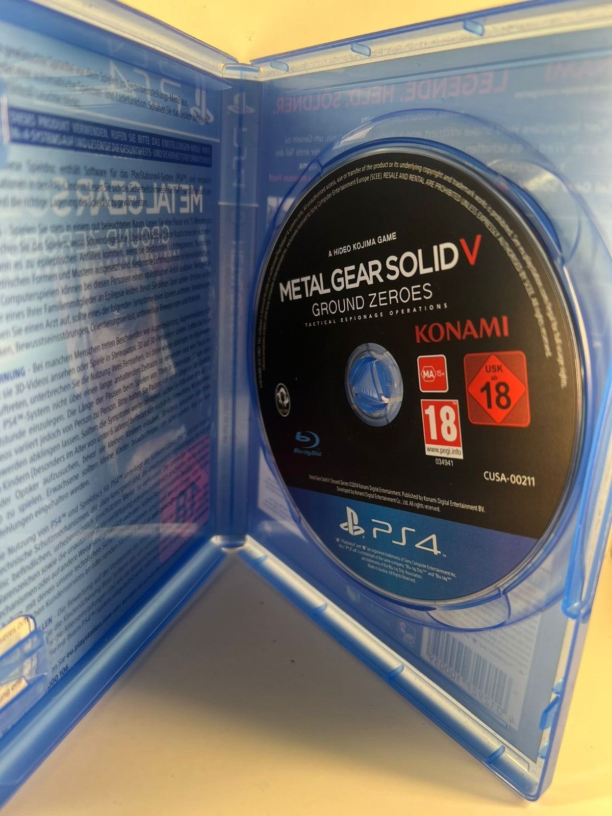 Metal Gear Solid Ground Zeroes - PS4