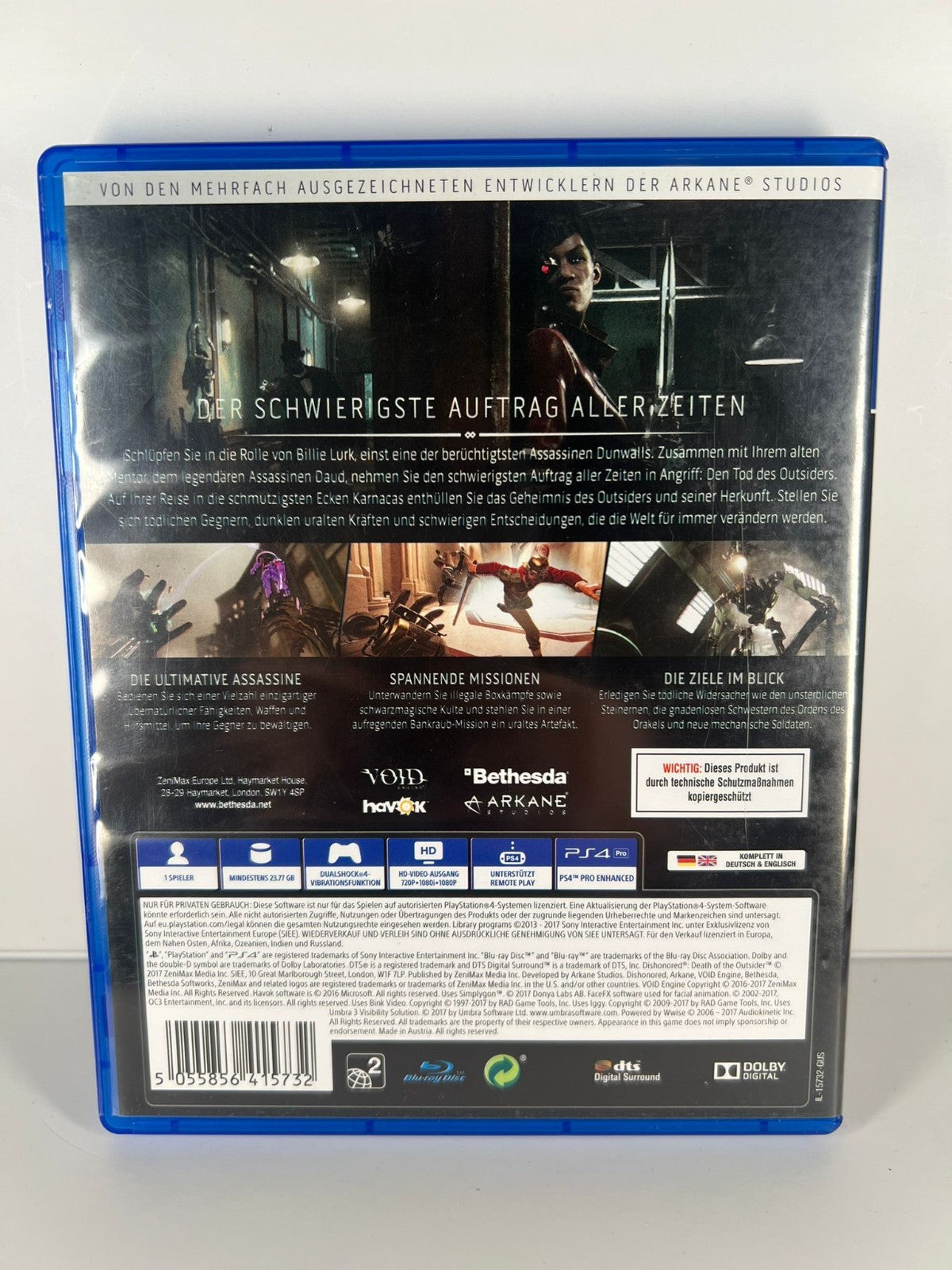 Dishonored der Tod des Outsiders - PS4