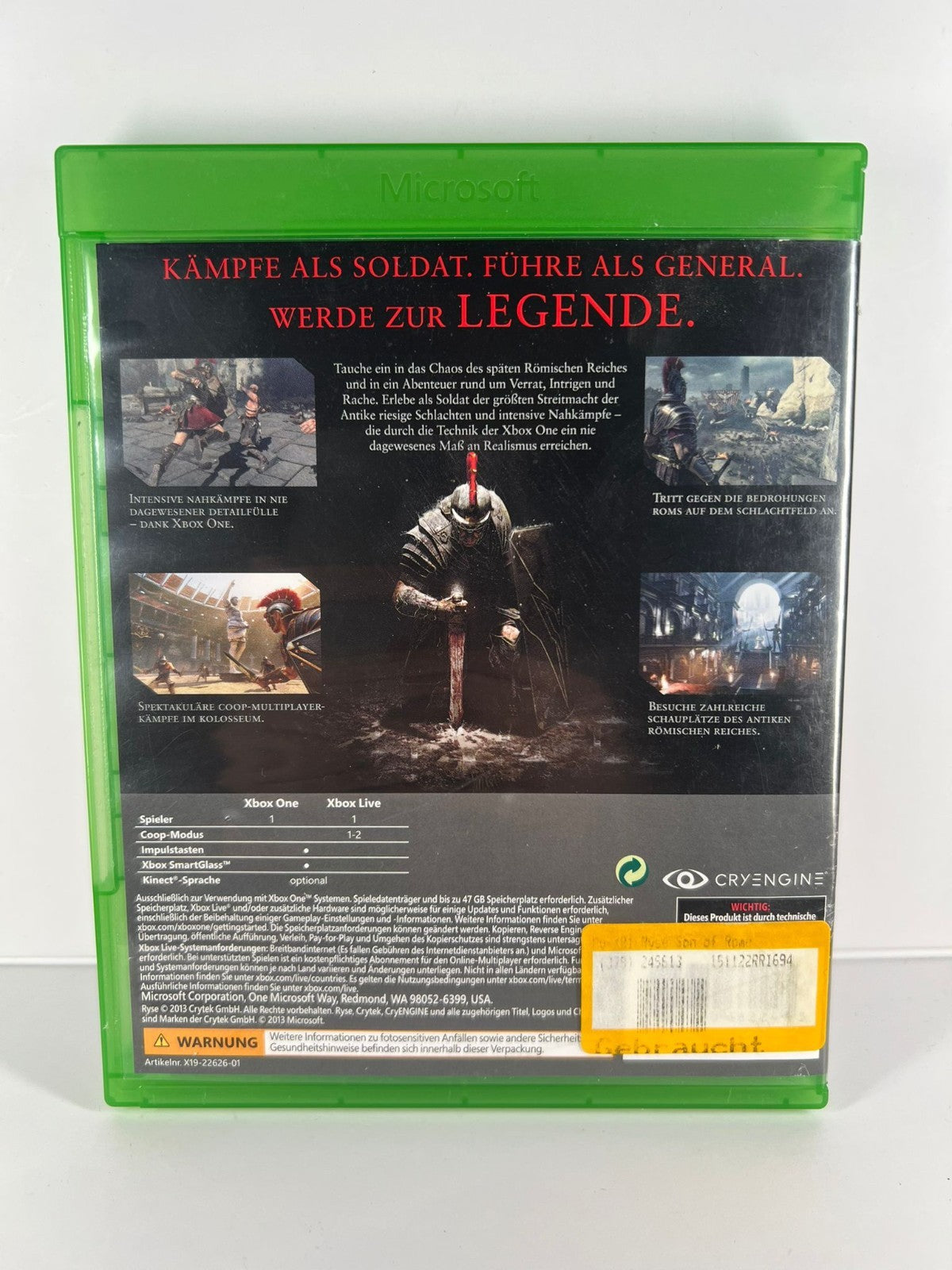 Ryse Son of Rome - Xbox One