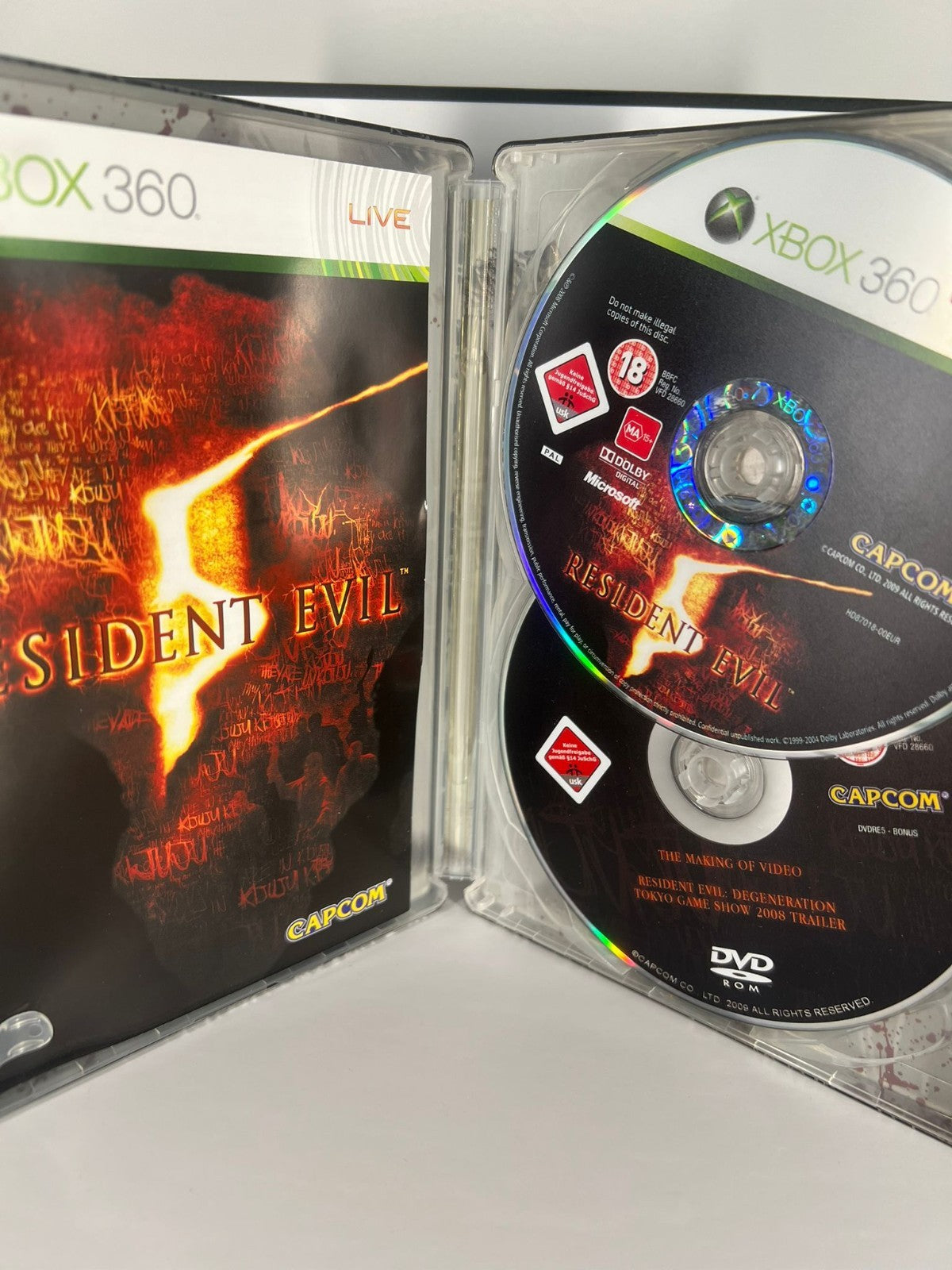Resident Evil 5 Steelbook - xbox 360