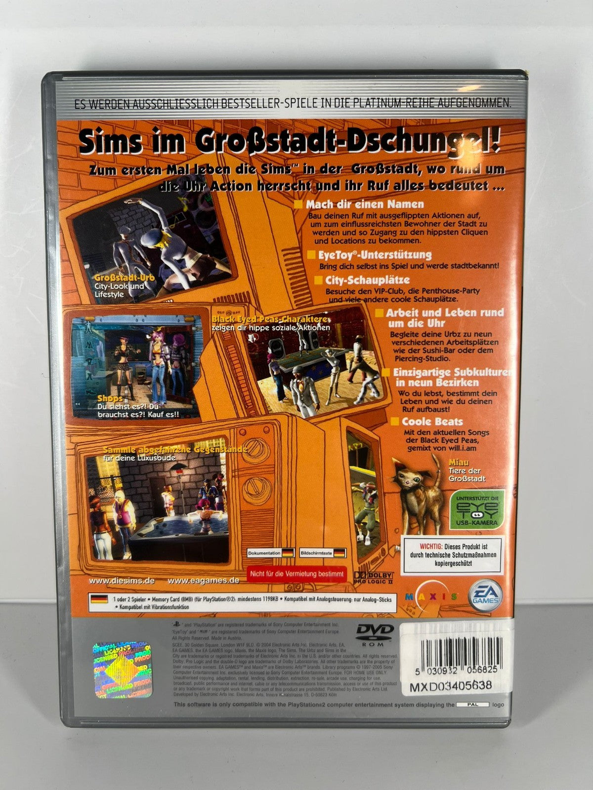 Die Urbz Sims in the City - PS2