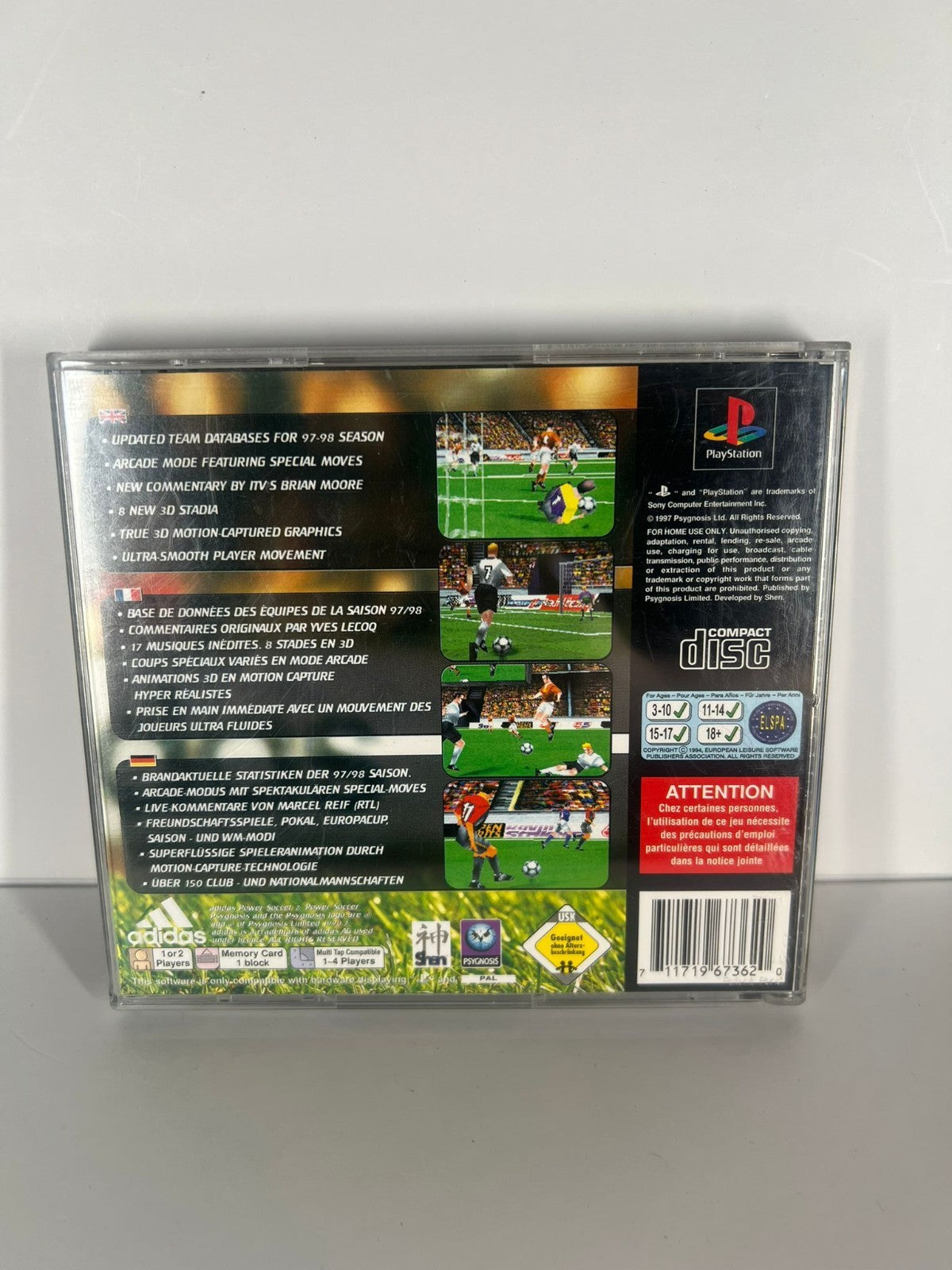 Addidas Power Soccer 2 - PS1