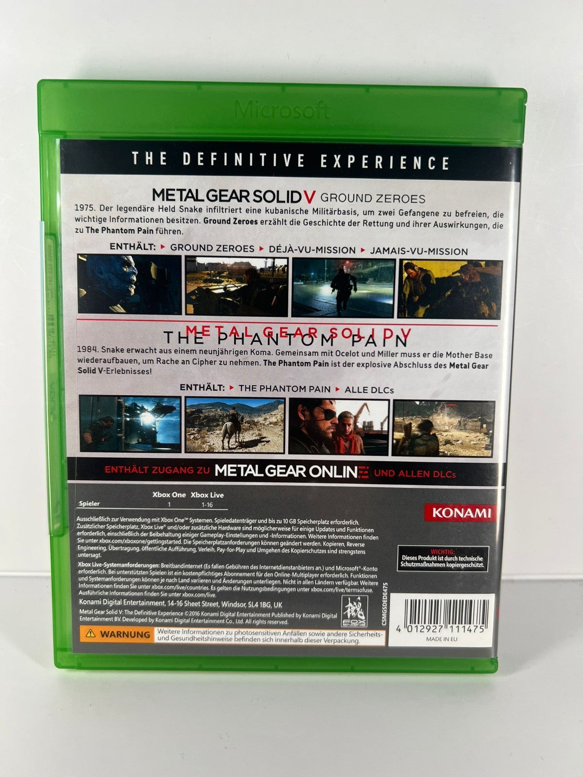 Metal Gear Solid 5 The Definitive Edition - Xbox One