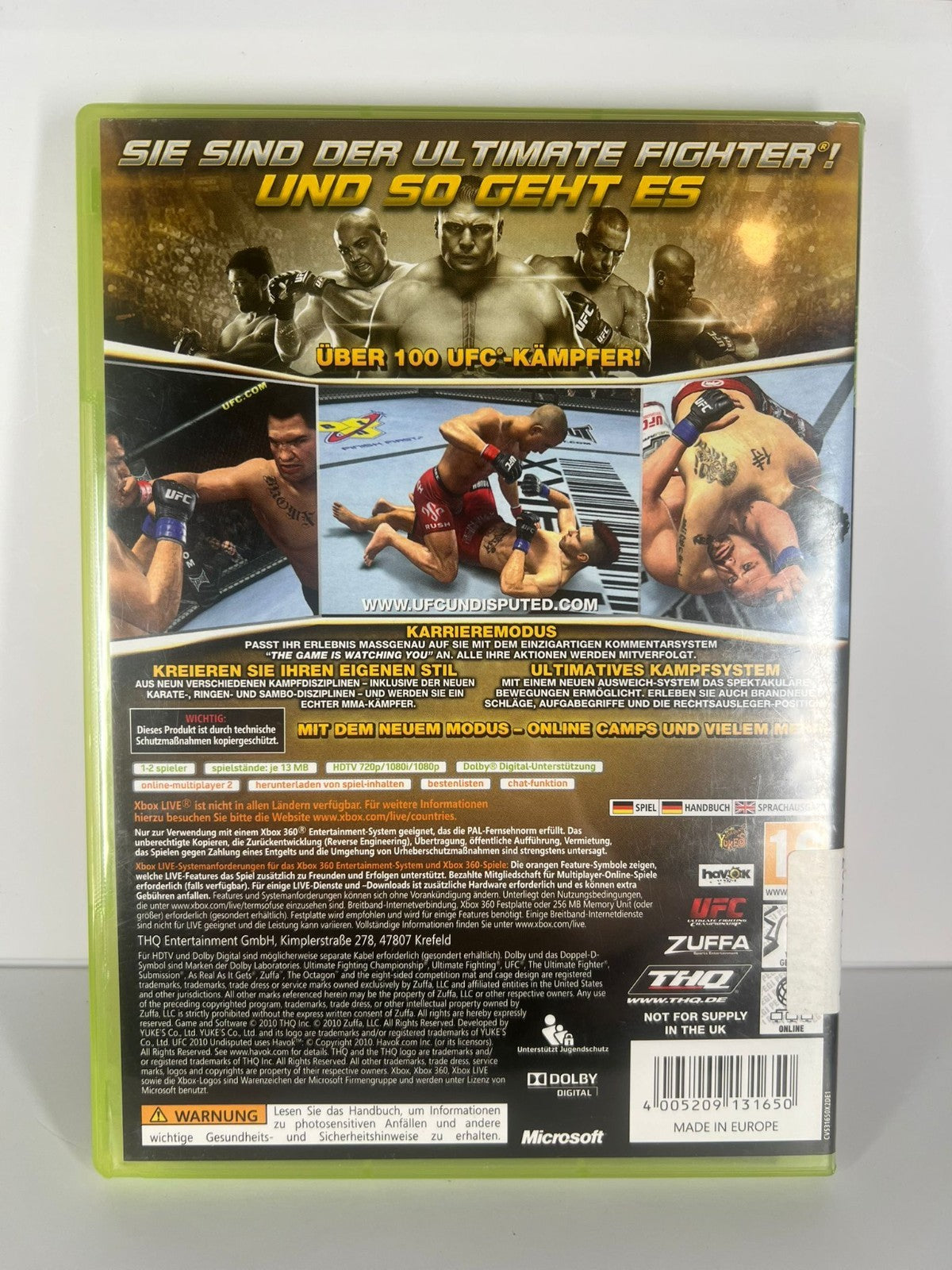 UFC Undisputed 2010 - xbox 360