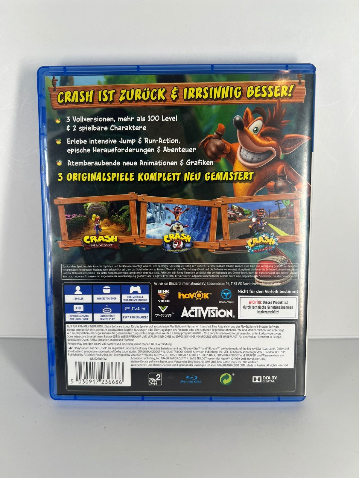 Crash Bandicoot N Sane Trilogy - PS4