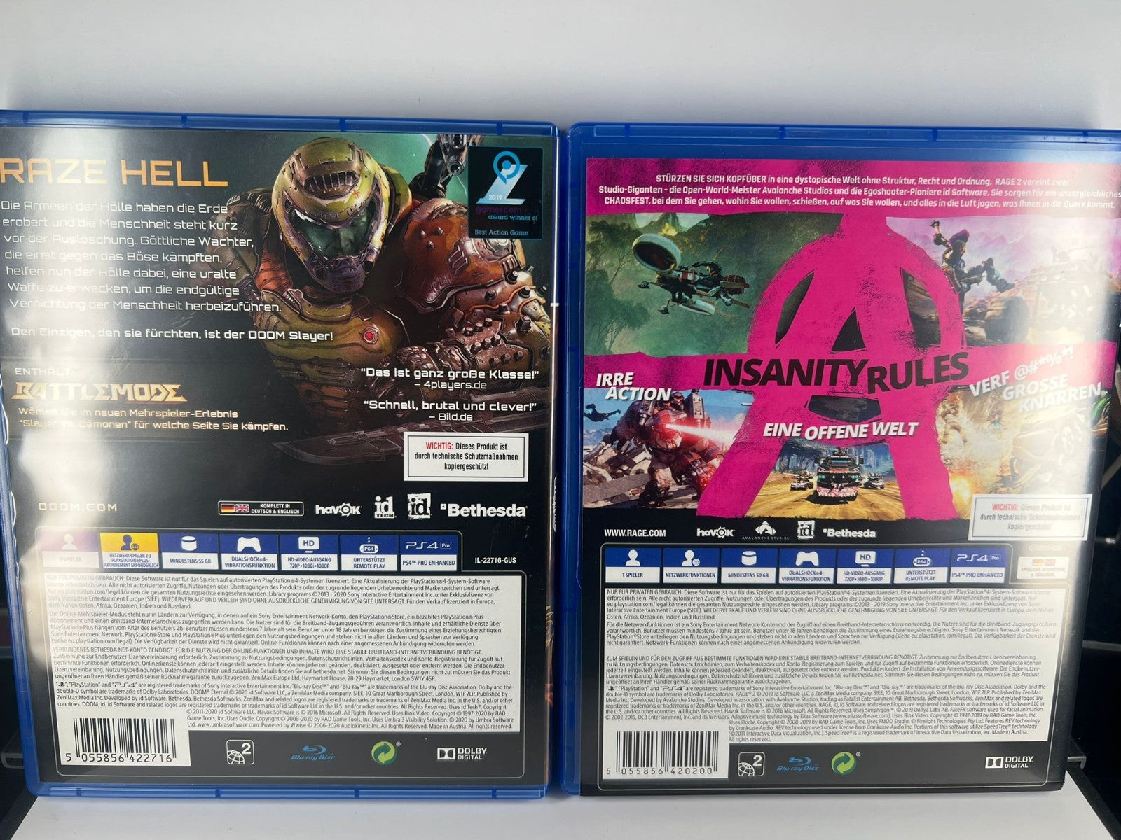 Doom Eternal + Rage 2 Double Pack - PS4