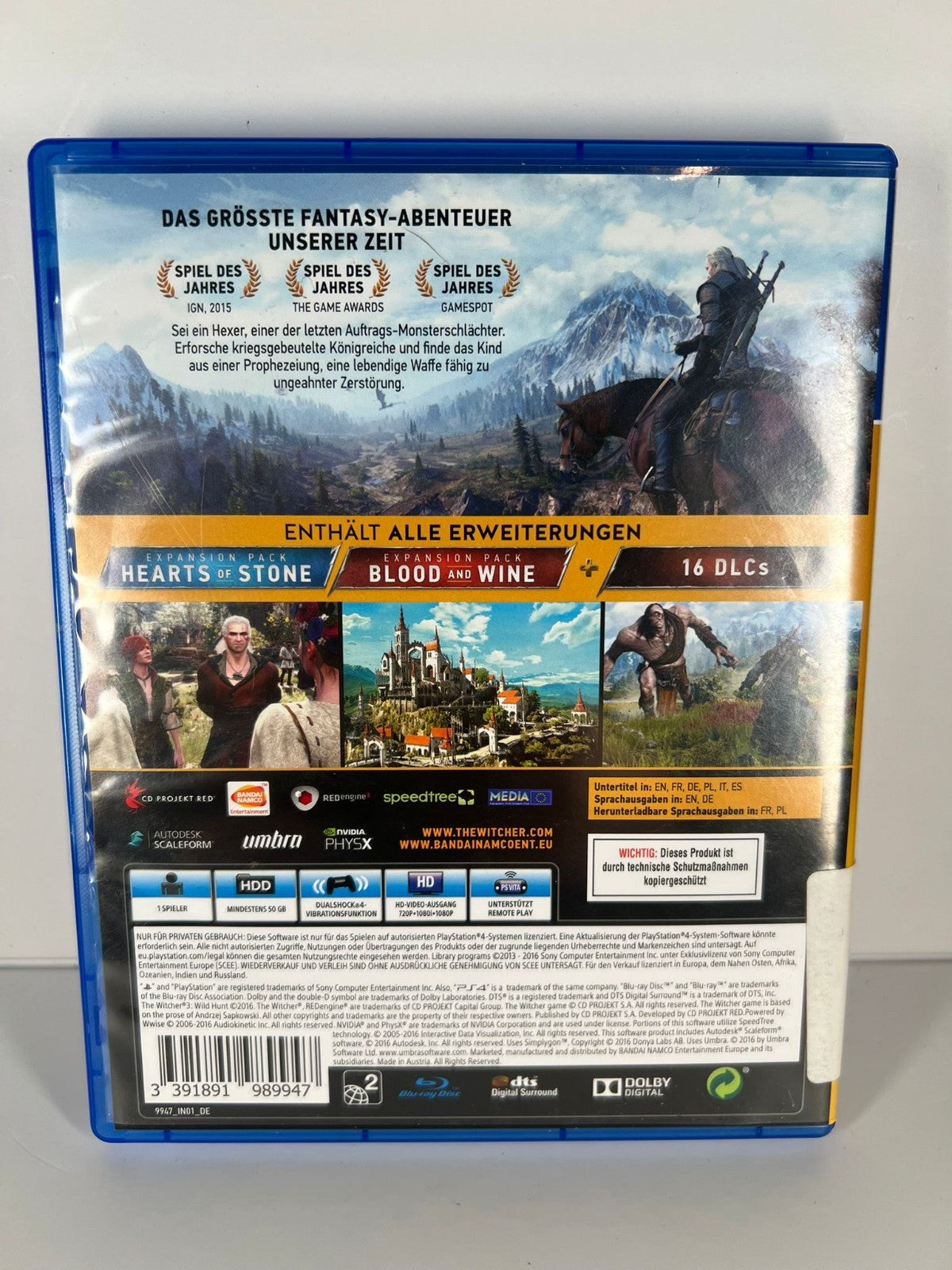 The Witcher 3 Game of the Year Edition - PS4