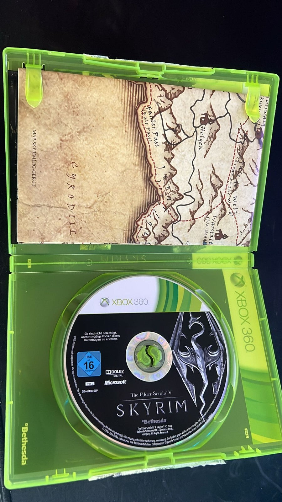 The Elder Scrolls V Skyrim | Xbox360 | Inkl. Anleitung | + Karte