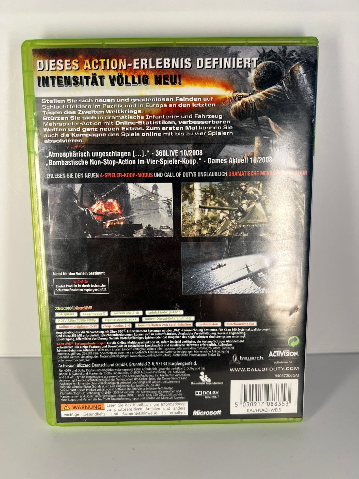 Call of Duty World at War - xbox 360