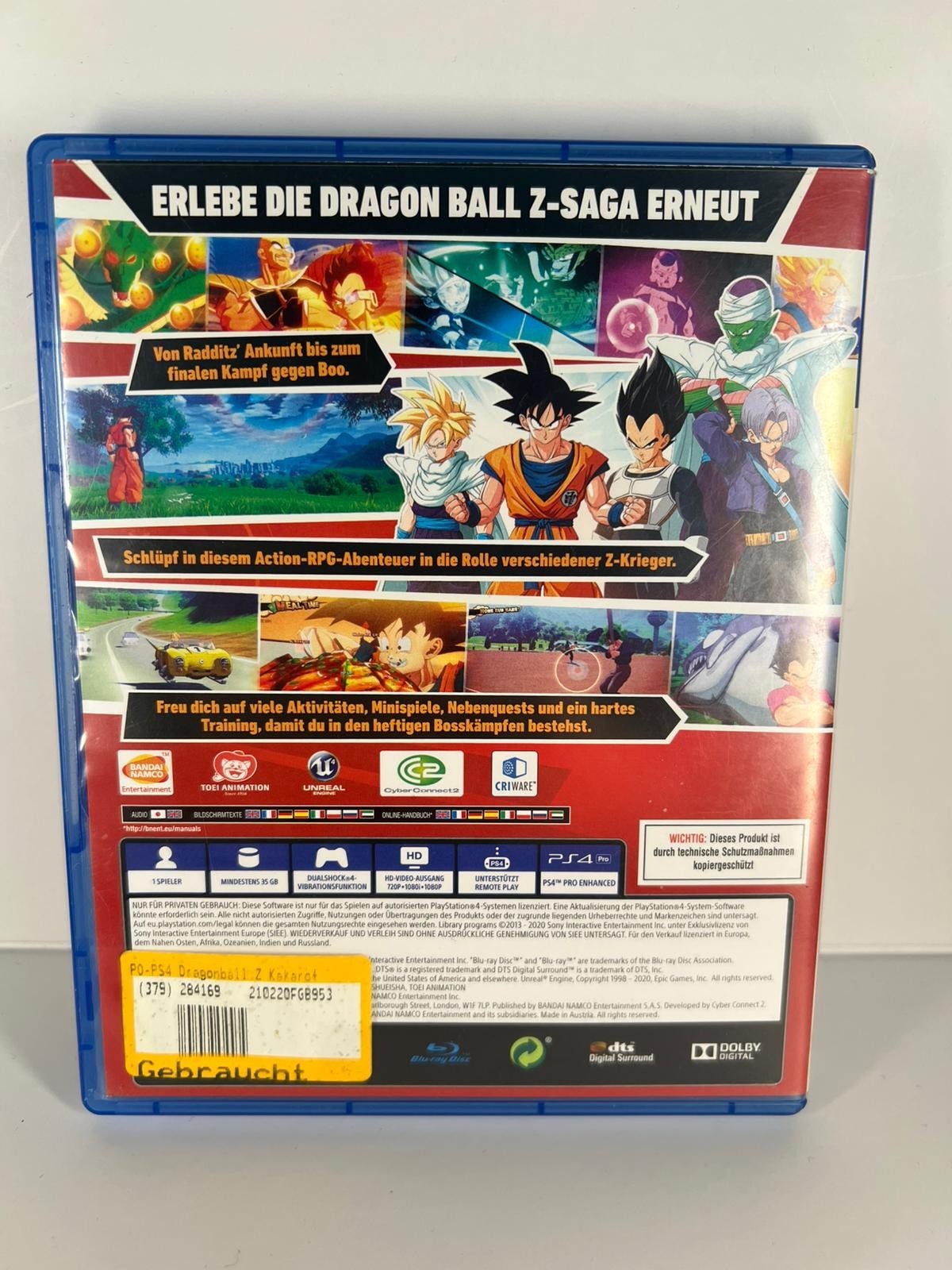 Dragonball Z Kakarot - PS4