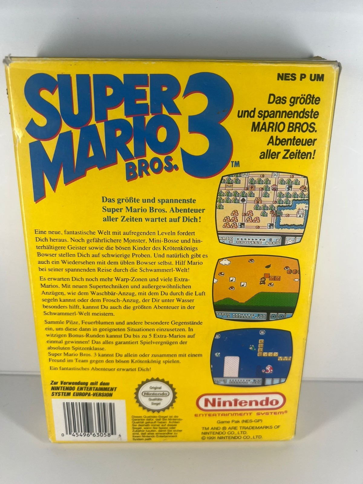 Super Mario Bros 3 OVP mit Anleitung - NES