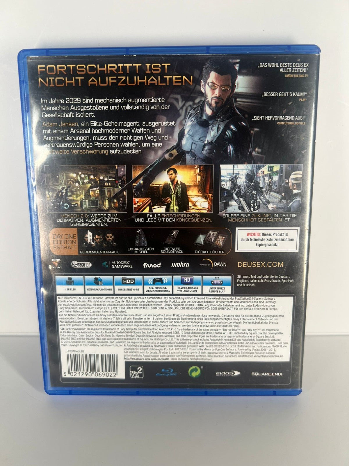 Deus Ex Day One Edition - PS4