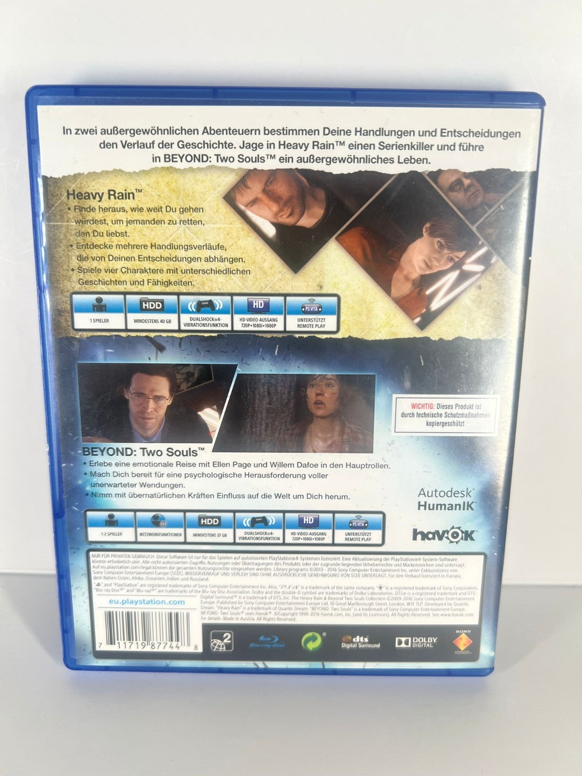 Heavy Rain & Beyond Two Souls Collection - PS4