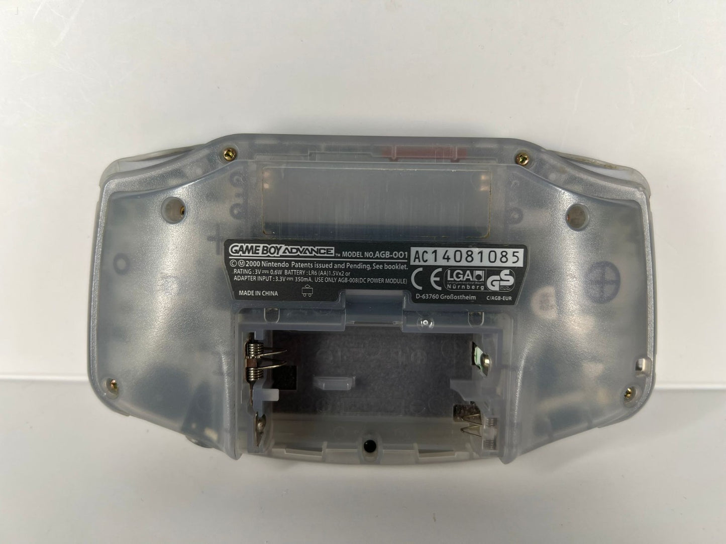 Gameboy Advance Konsole Transparent TOP Zustand