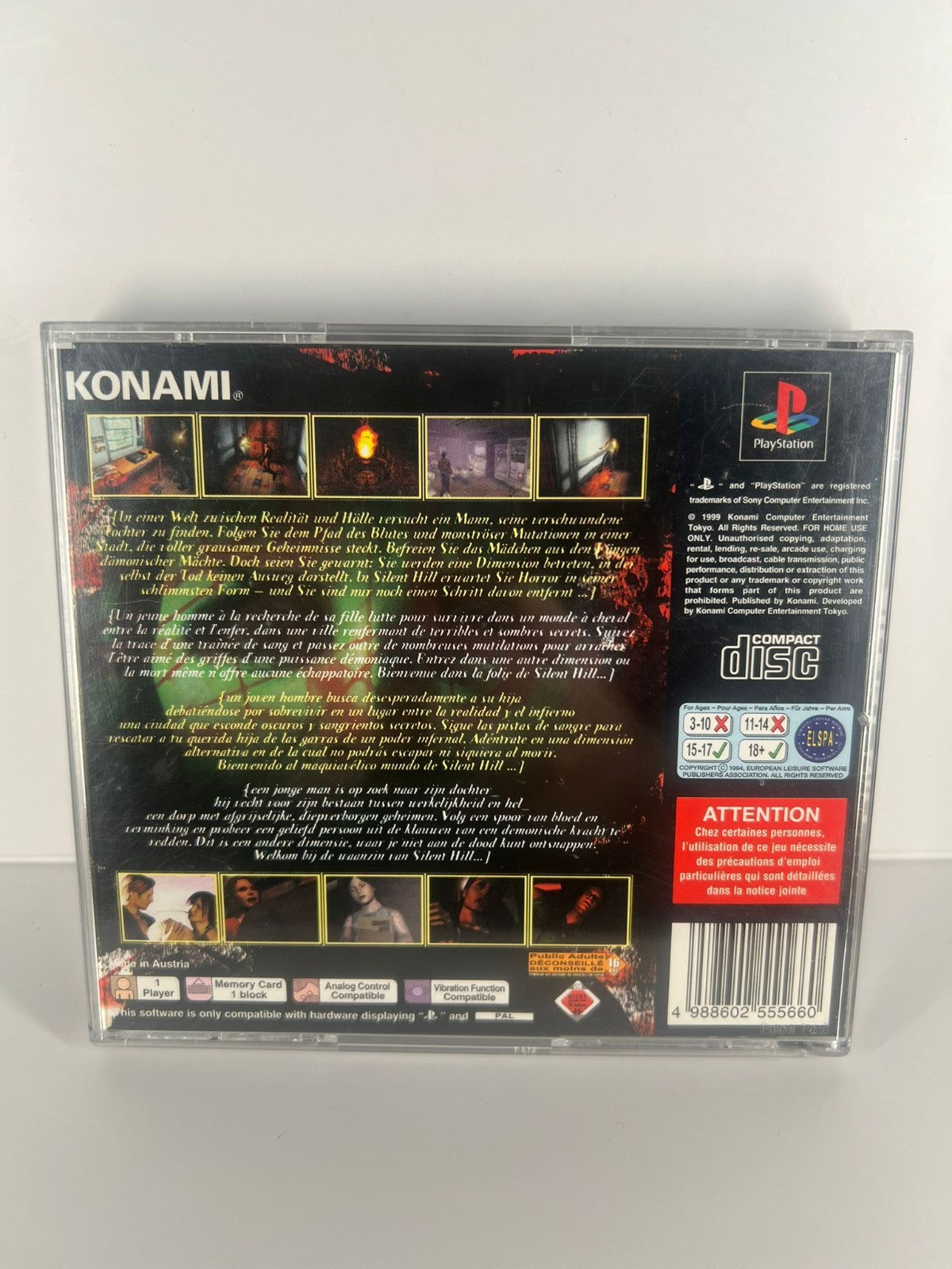 Silent Hill - PS1 Ohne Front Cover