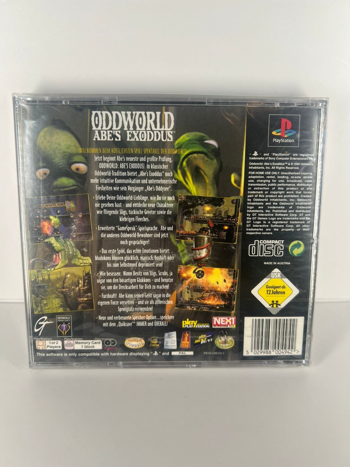 Oddworld Abes Exodus - PS1 NEU