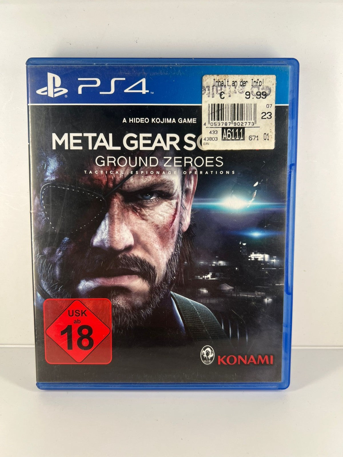Metal Gear Solid Ground Zeroes - PS4