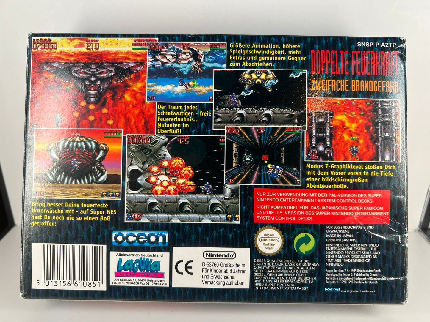 Super Turrican 2 - SNES - Super Nintendo Spiel (mit OVP) PAL - Ocean - Klassiker