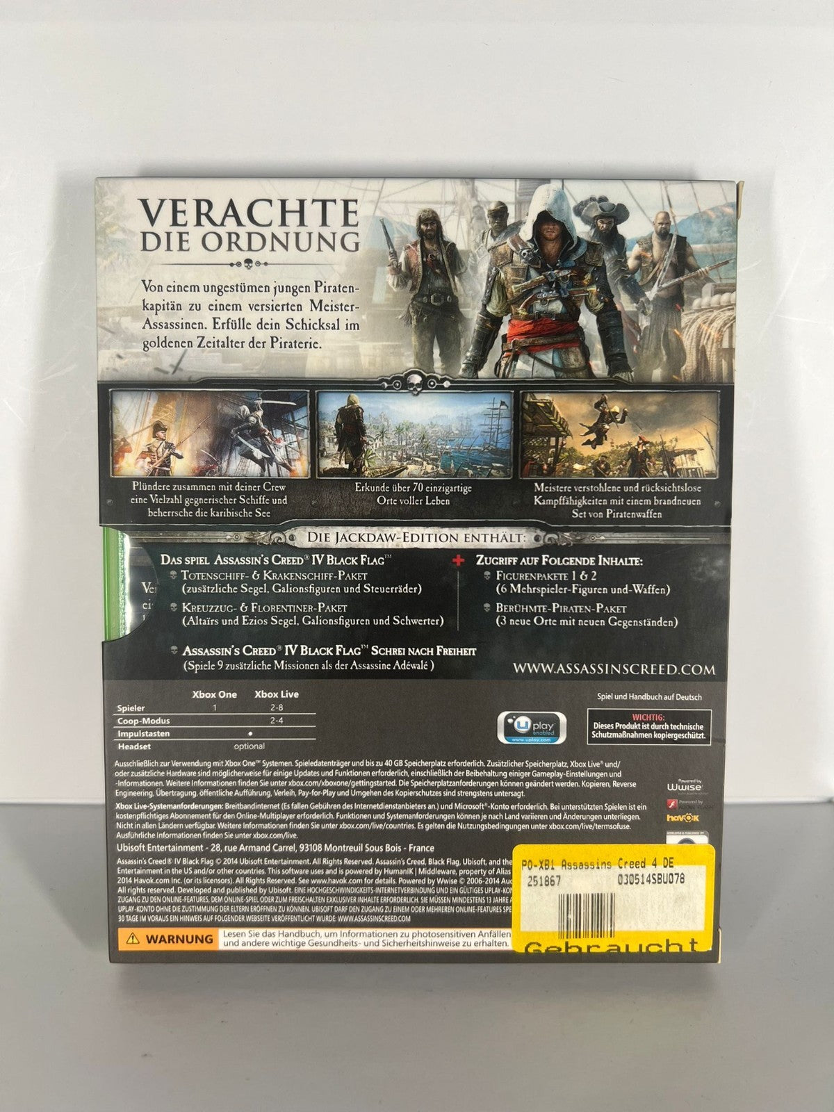 Assassins Creed IV Black Flag Jackdaw Edition - Xbox One