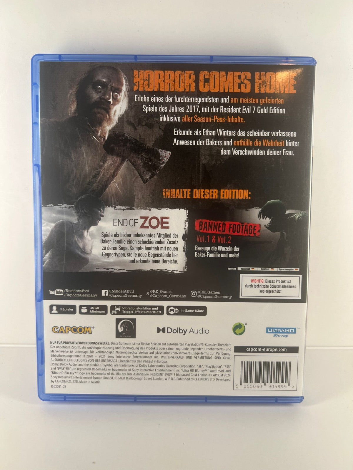 Resident Evil 7 Biohazard Gold Edition - PS5
