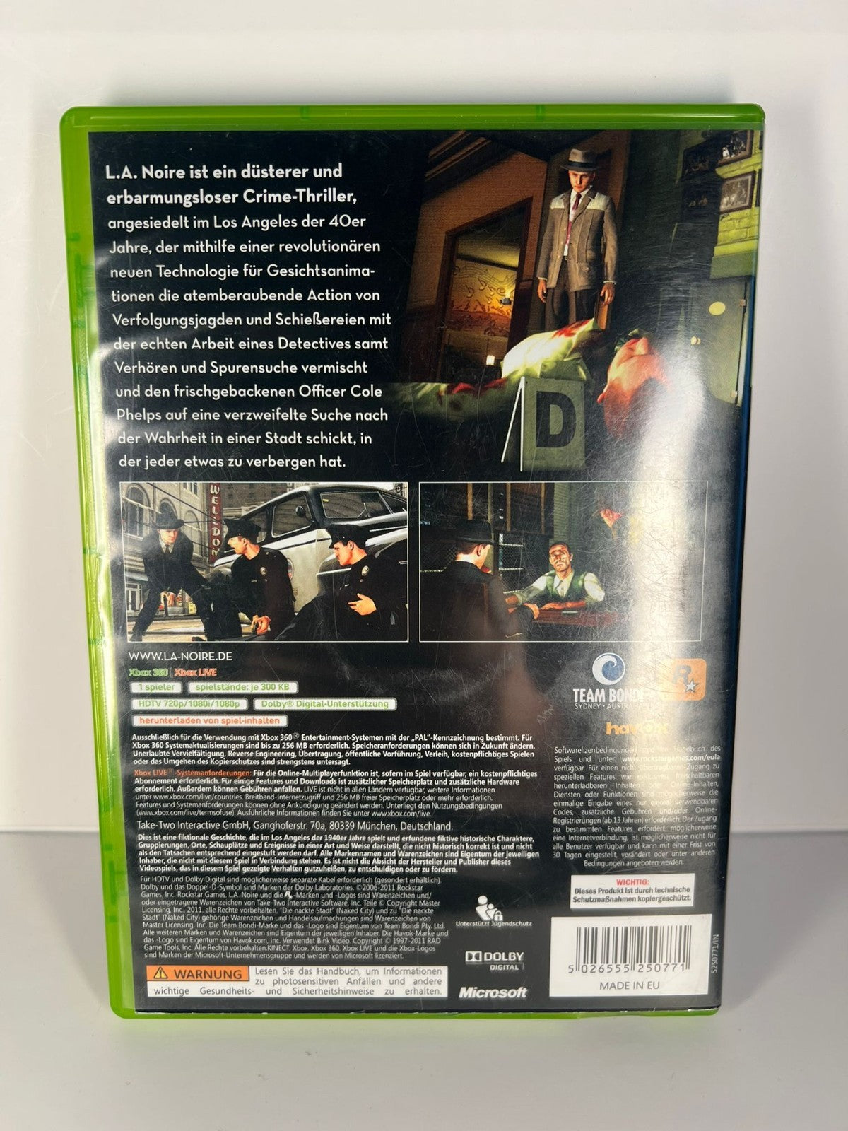 L.A. Noire - xbox 360