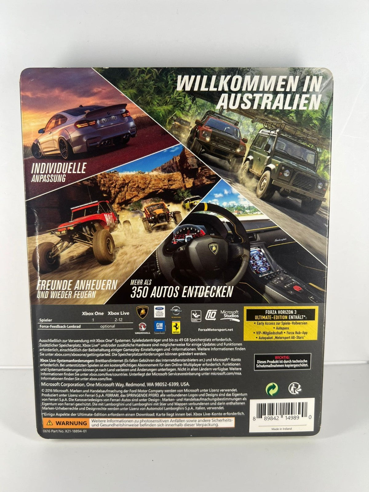 Forza Horizon 3 Ultimate Edition Steelbook - Xbox One