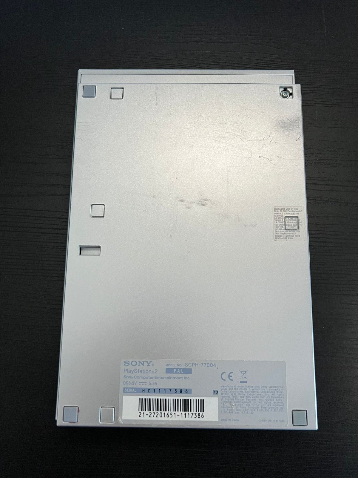 Sony Playstation 2 PS2 Slim Silber Konsole SCPH-77004