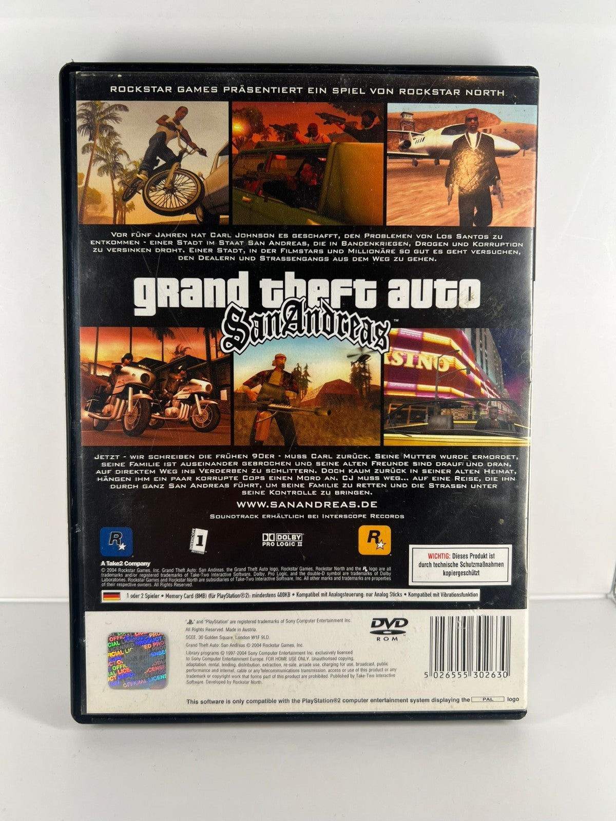 Grand Theft Auto San Andreas GTA - PS2