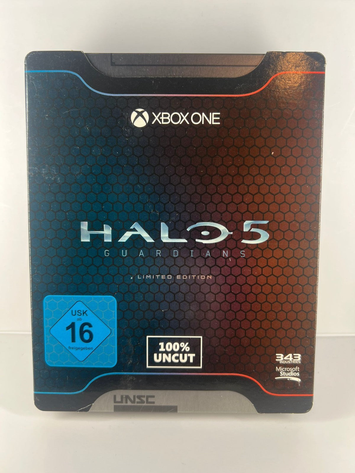 Halo 5 Guardians Limited Edition Steelbook - Xbox One VOLLSTÄNDIG CIB