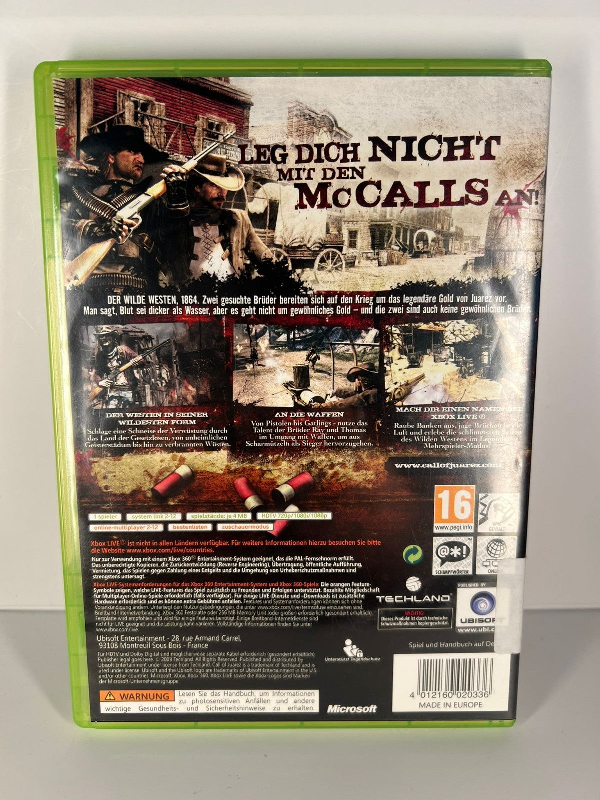 Call of Juarez Bound in Blood - xbox 360